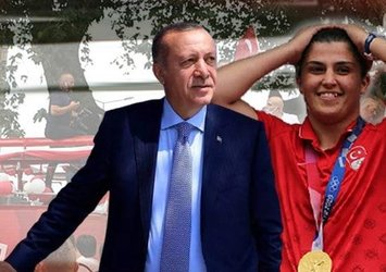 Olimpiyat şampiyonu Busenaz Trabzon'da coşkuyla karşılandı