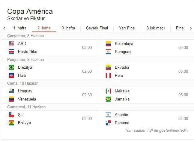 Kupa Amerika (Copa America Centenario 2016) hangi kanalda, ne zaman? Fikstür, maç özetleri, goller ve canlı yayın A Haber ve A Spor'da. - 2