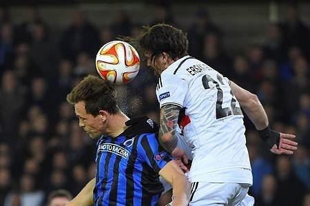 C.Brugge-Beşiktaş maçından kareler