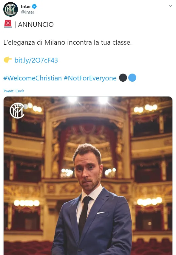 Christian Eriksen resmen Inter'de - 1