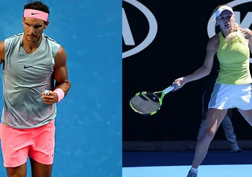 Nadal ve Wozniacki 3. tura yükseldi