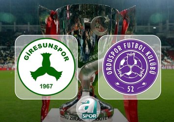 Giresunspor-52 Orduspor FK maçı saat kaçta?