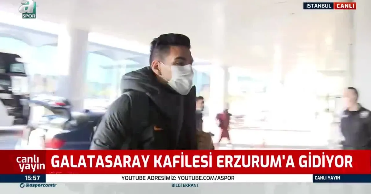 Galatasaray kafilesi Erzurum'a gitti