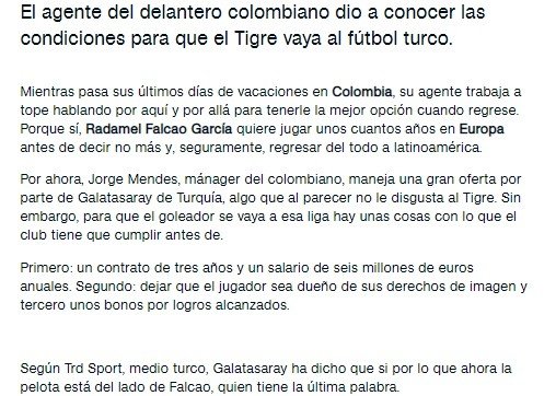 Galatasaray’da Falcao’nun sözleşme detayları belli oldu!