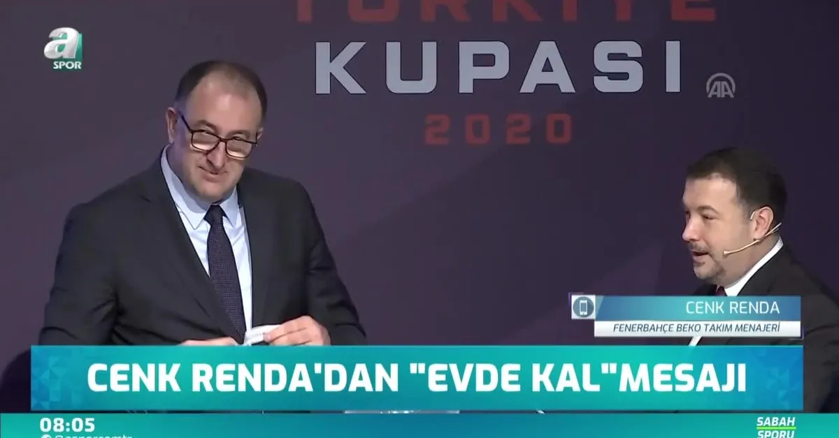 Cenk Renda'dan 'evde kal' mesajı