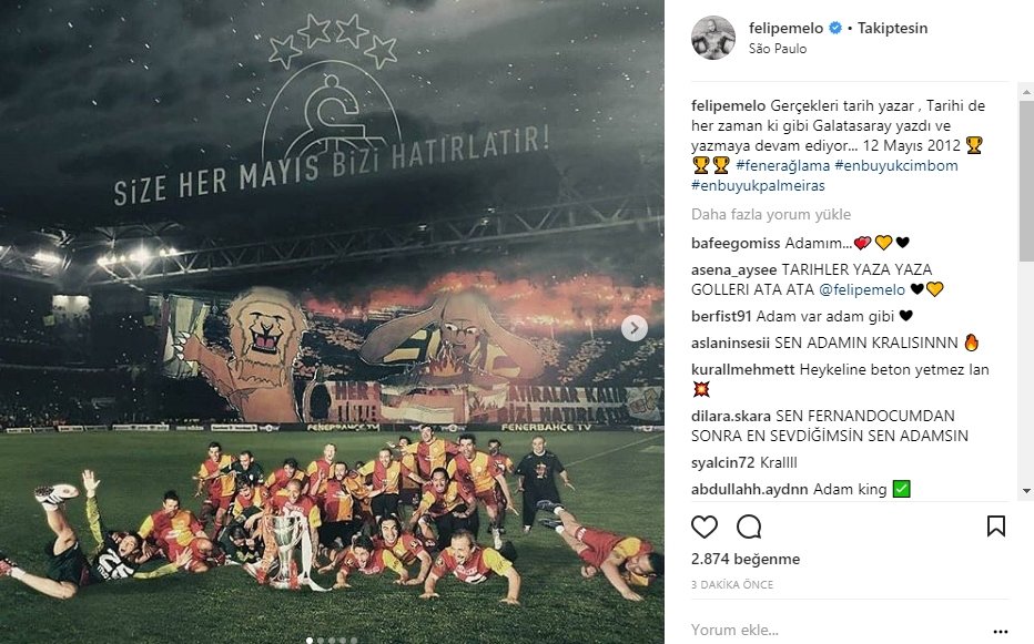 Felipe Melo Dan 12 Mayis Paylasimi Aspor