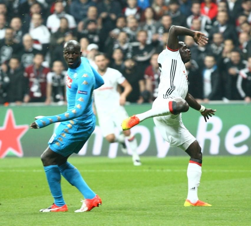 Beşiktaş-Napoli karşılaşmasından kareler