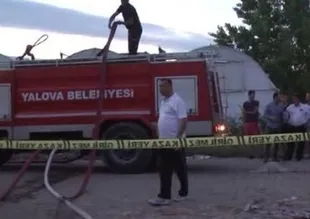 Tesislerde yangın! Kaleci hastaneye kaldırıldı