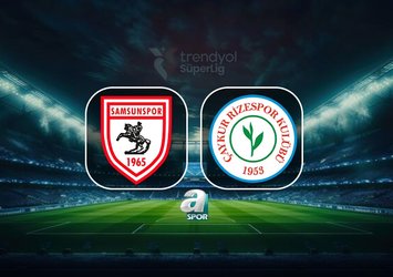 Samsunspor-Rizespor maçı bilgileri!