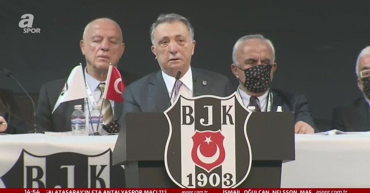 Başkan Ahmet Nur Çebi Beşiktaş'ın Mali Kurulu'nda kürsüye çıktı!