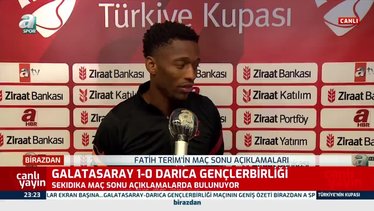 Jesse Sekidika Galatasaray - Darıca Gençlerbirliği maçı sonrası konuştu