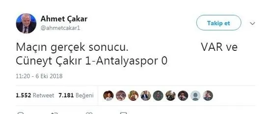 Ahmet Çakar'dan Cüneyt Çakır ve VAR'a gönderme! - 1