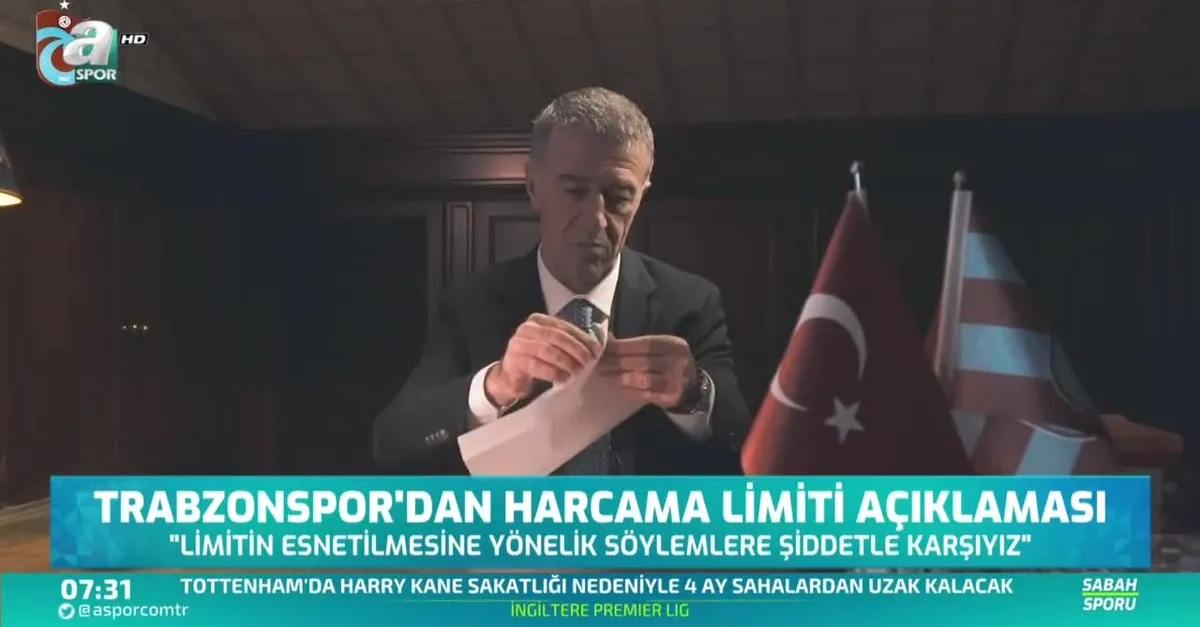 Trabzonspor'dan harcama limiti açıklaması