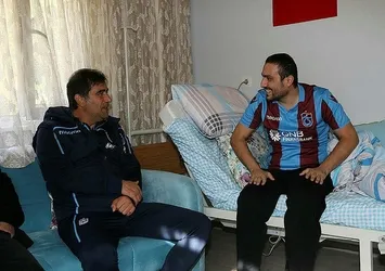 Trabzonspor'dan yaralı askere ziyaret