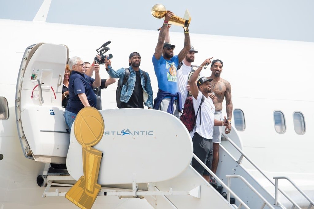 NBA şampiyonu Cavaliers’a çoşkulu karşılama
