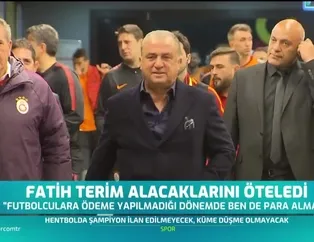 Fatih Terim alacaklarını öteledi