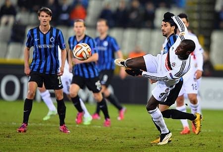 C.Brugge-Beşiktaş maçından kareler