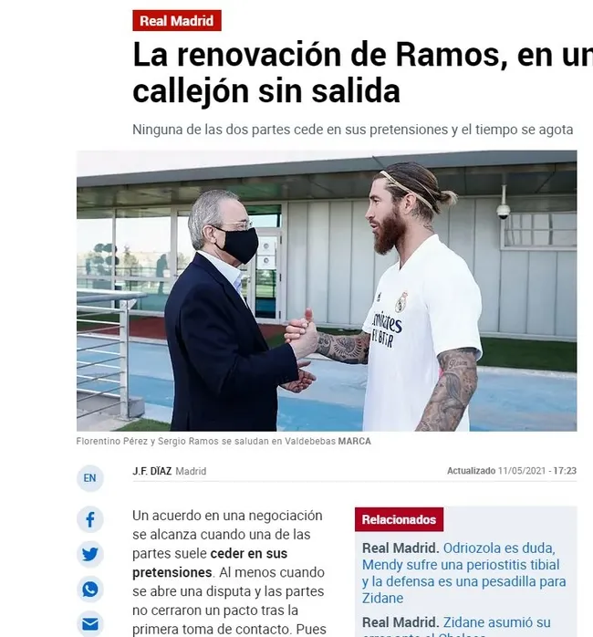 Son dakika spor haberi: Real Madrid'de Sergio Ramos devri kapanıyor! Paris Saint-Germain ve Manchester United... - 1
