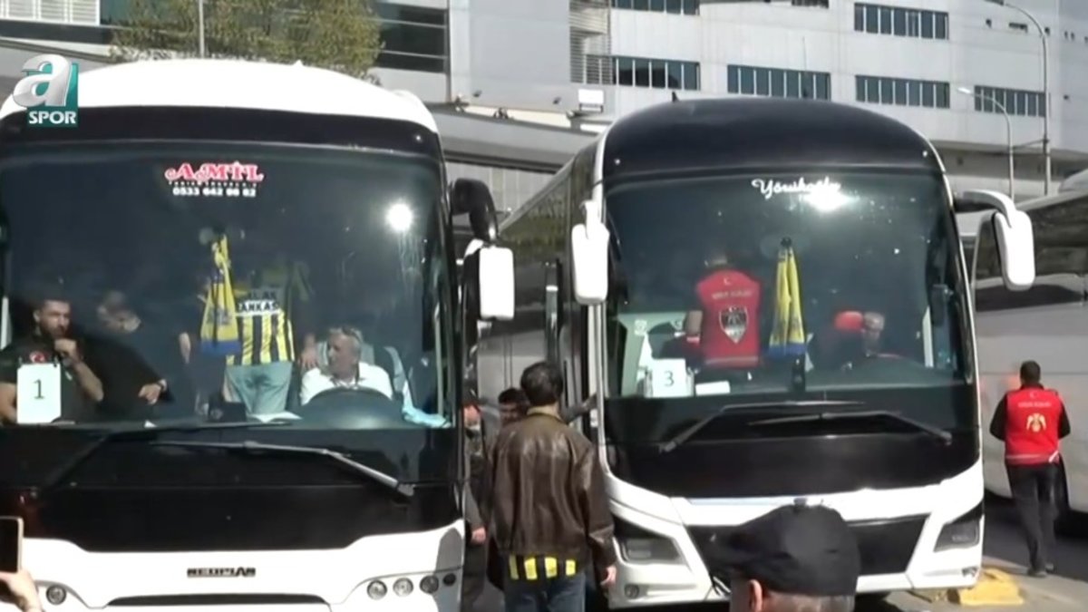Fenerbahçe taraftarları derbi için hareket etti!