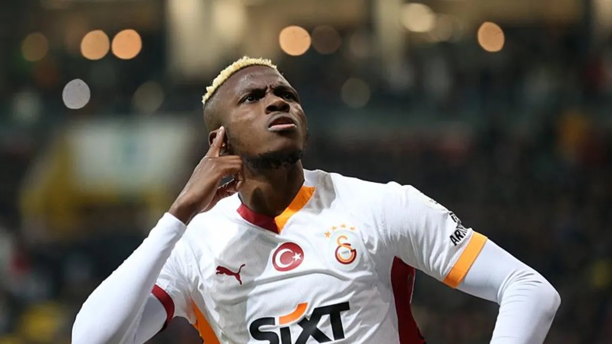 Galatasaray'da Victor Osimhen: En önemli maçlarımızdan biriydi!