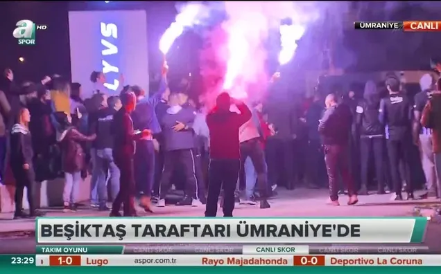 Beşiktaş taraftarı Ümraniye'de