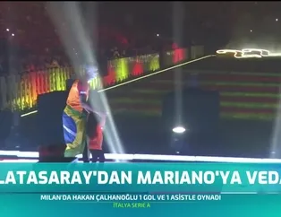 Galatasaray'dan Mariano'ya veda