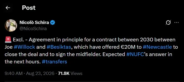 Beşiktaş Joe Willock ile prensipte anlaşmaya vardı! İşte yapılan transfer teklifi - 1