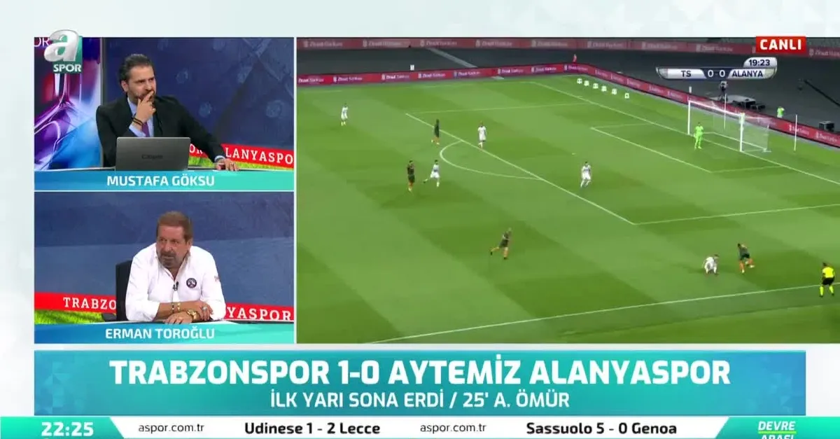 Erman Toroğlu'ndan ilk yarı yorumu