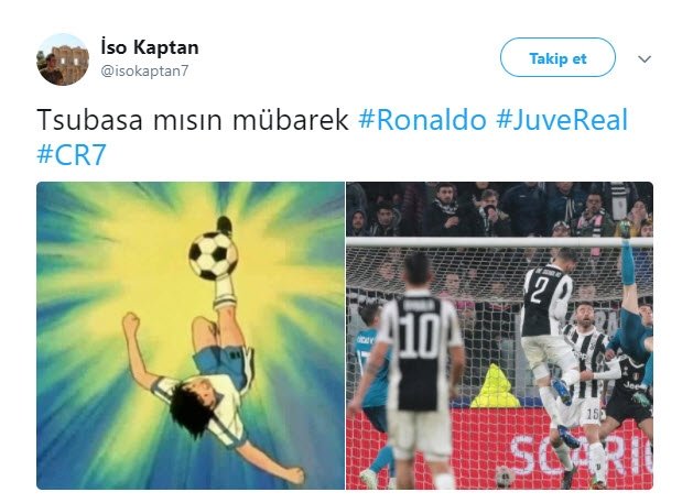Ronaldo attı, sosyal medya çıldırdı