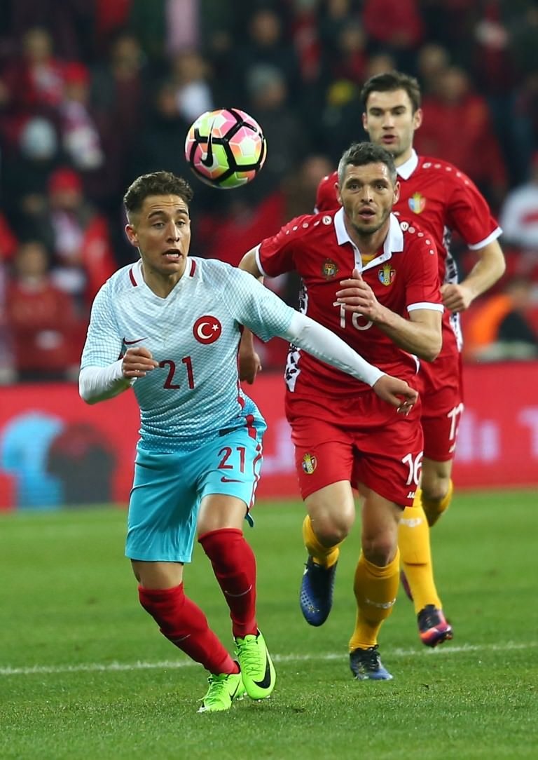 Türkiye - Moldova maçından kareler