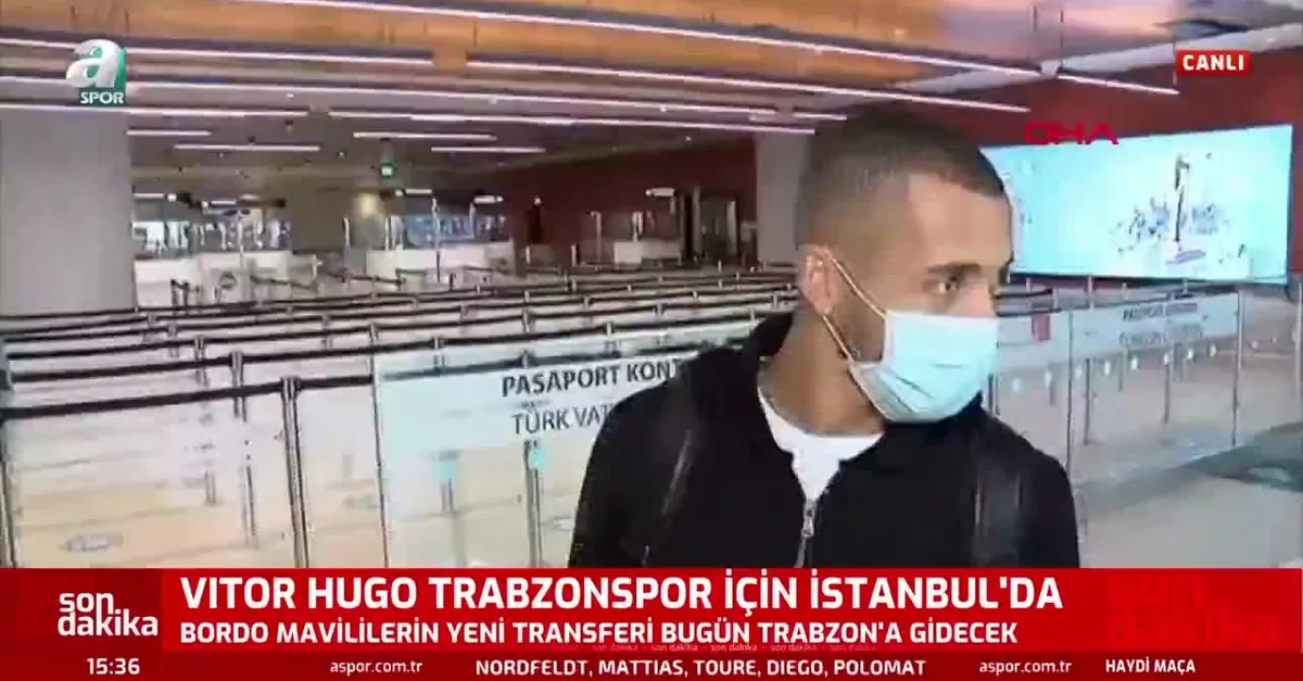 Vitor Hugo Trabzonspor için İstanbul'da