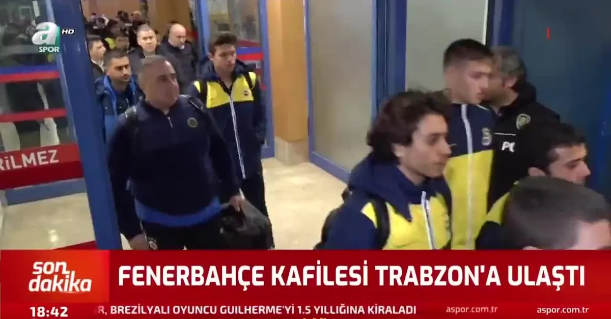Fenerbahçe kafilesi Trabzon'da | İZLEYİN