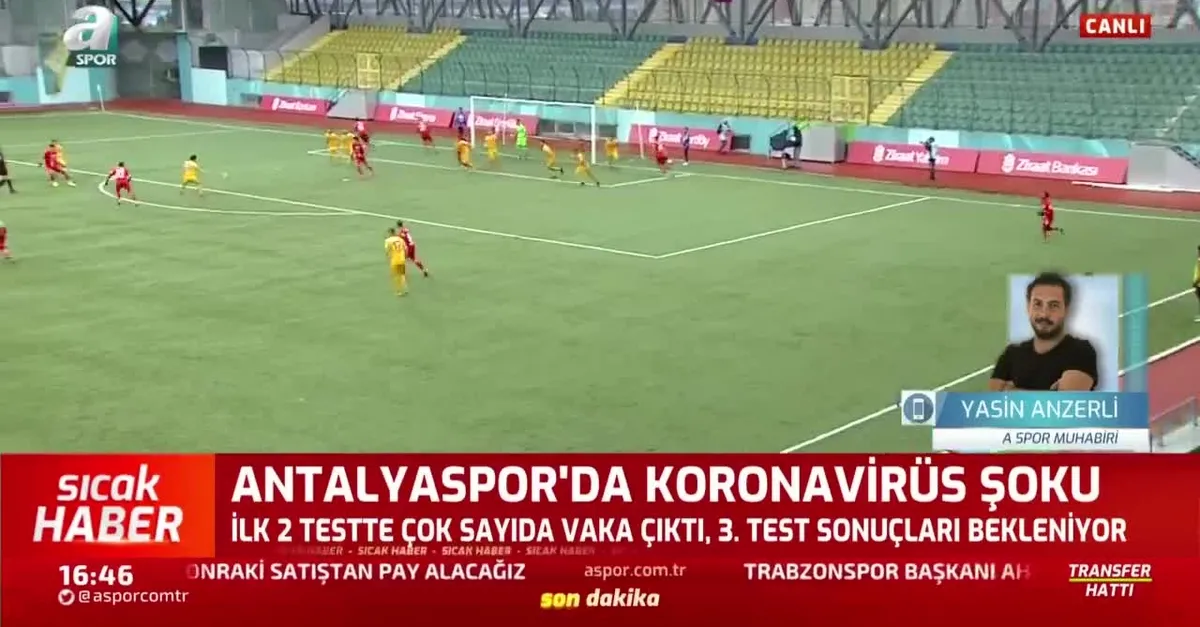 Antalyaspor'da corona virüsü şoku