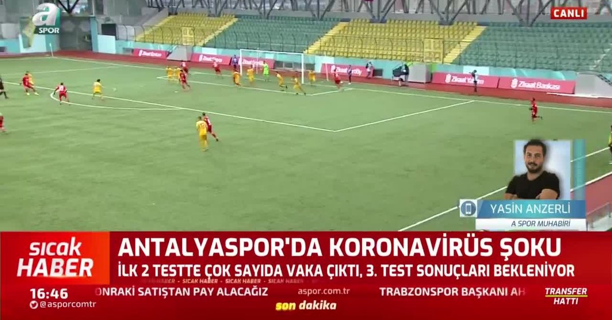 Antalyaspor'da corona virüsü şoku