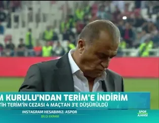 Tahkim Kurulu'ndan Terim'e indirim