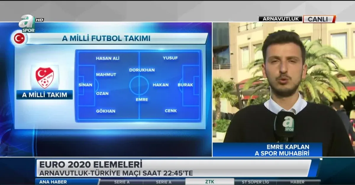 Milliler Arnavutluk deplasmanında