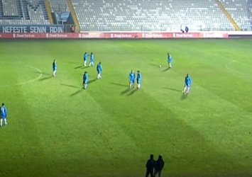 BB Erzurumspor - Karaköprü Bld. maçında elektrikler kesildi! İşte o anlar