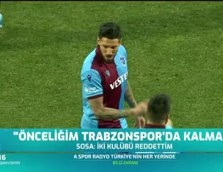 Jose Sosa: Önceliğim Trabzonspor'da kalmak