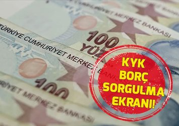 KYK KREDİ BORÇ SORGULAMA EKRANI