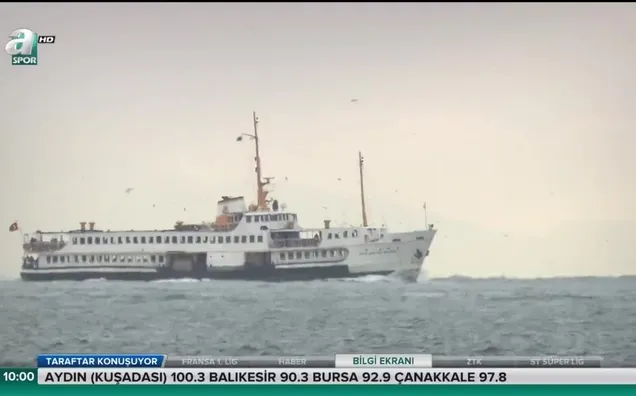 A Spor Beşiktaş-Kadıköy vapurunda