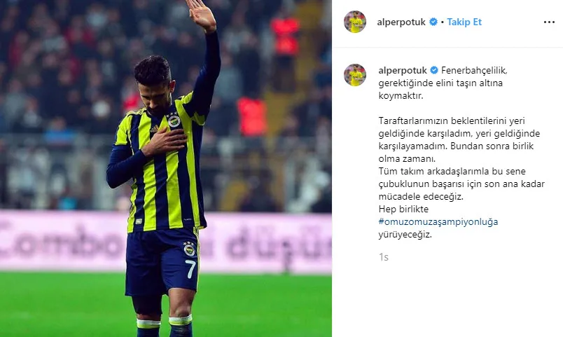 Fenerbahçe'de Alper Potuk'tan flaş karar! - 1