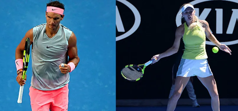 Nadal ve Wozniacki 3. tura yükseldi