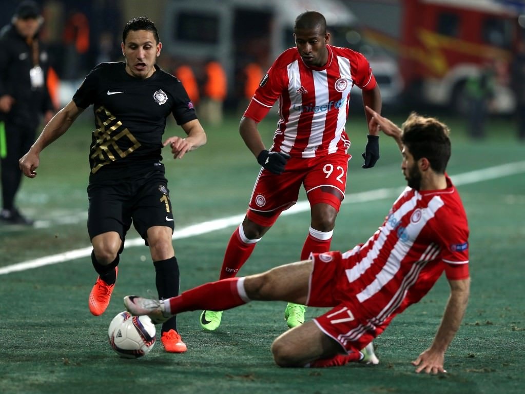 Osmanlıspor - Olympiakos maçından kareler