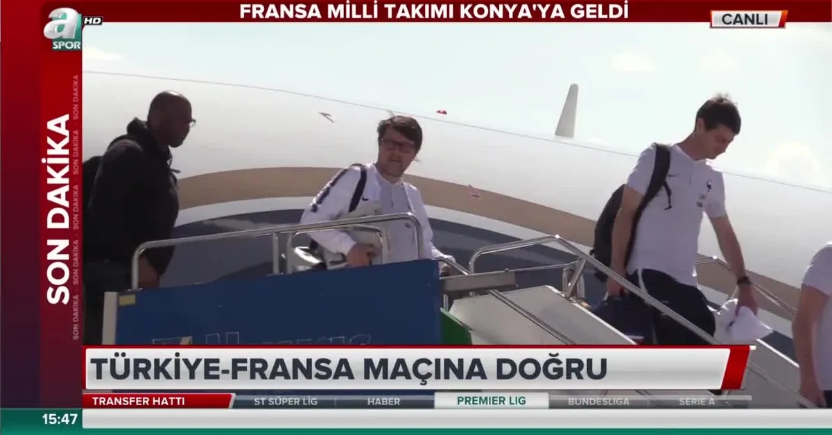 Fransa Milli Takımı Konya'ya geldi