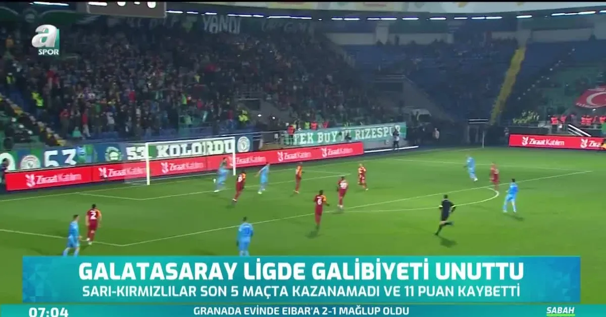Galatasaray ligde galibiyeti unuttu