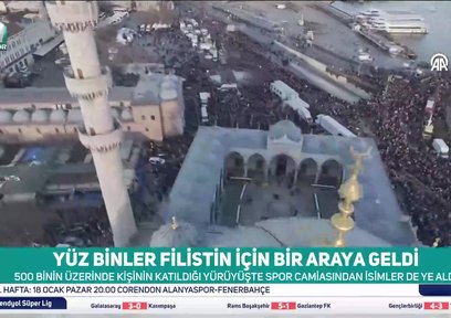 Yüz binler Filistin için bir araya geldi!