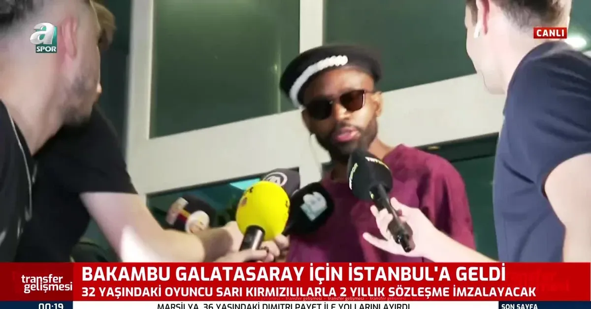 Galatasaray'da Bakambu İstanbul'a geldi