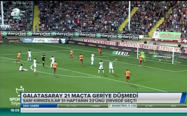 Galatasaray 31 maçta geriye düşmedi
