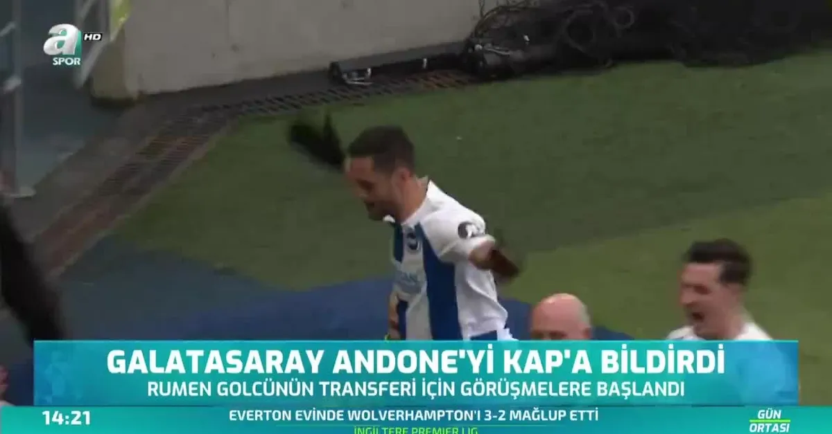 Galatasaray Andone'yi KAP'a bildirdi