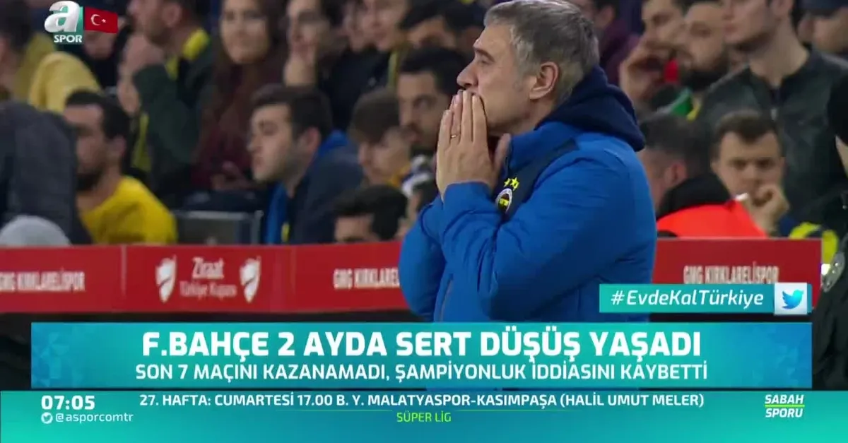 Fenerbahçe 2 ayda sert düşüş yaşadı